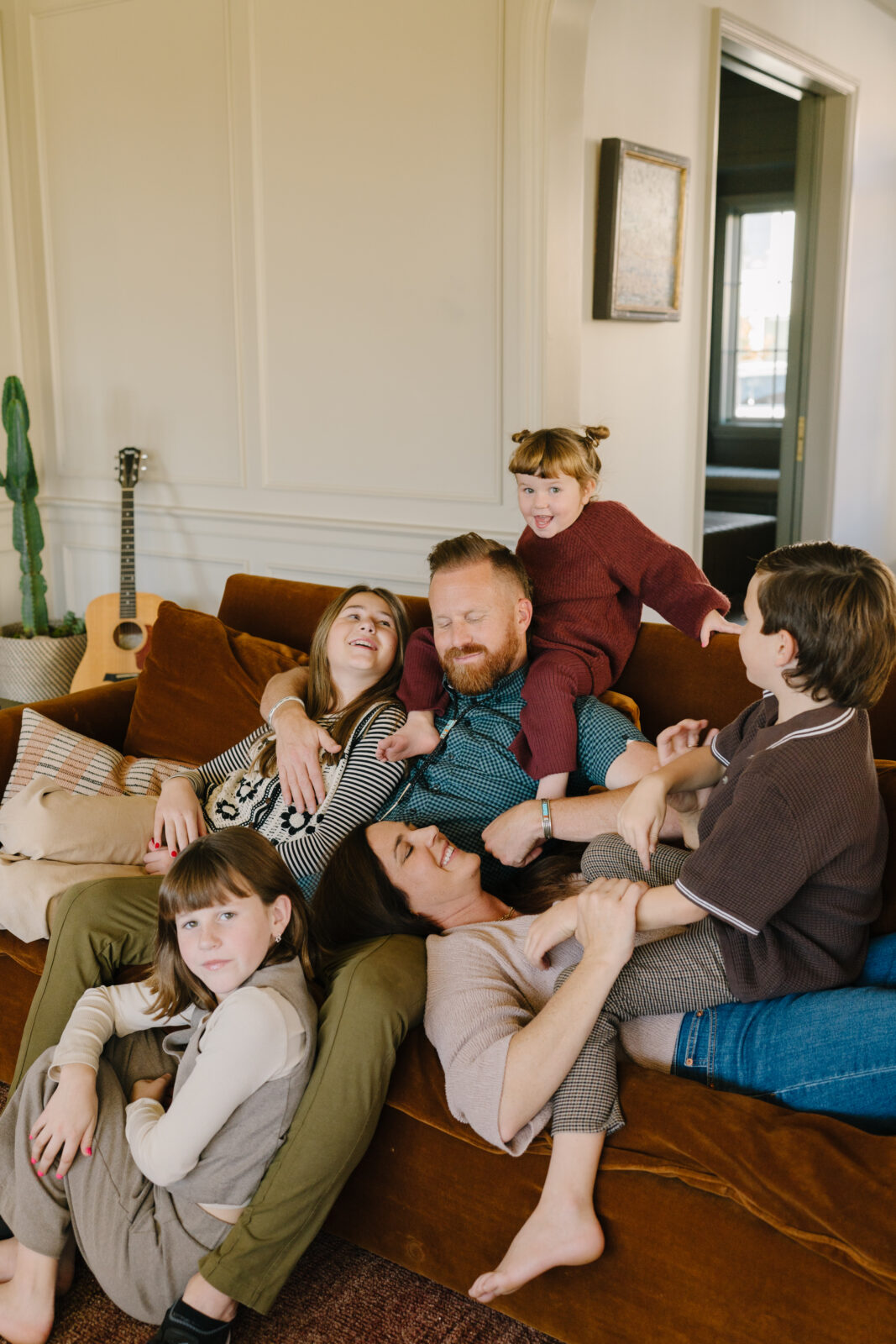 Provo in-home family session with Kaitlynn Olmstead Photography